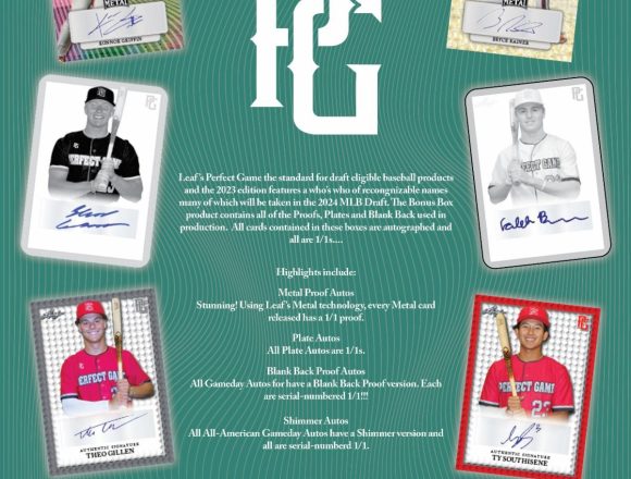 2023 LEAF PERFECT GAME BASEBALL BONUS BOX