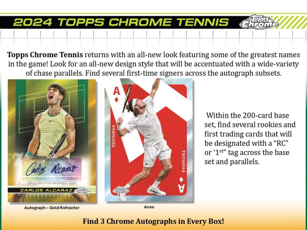 2024 TOPPS CHROME TENNIS HOBBY