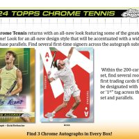 2024 TOPPS CHROME TENNIS HOBBY