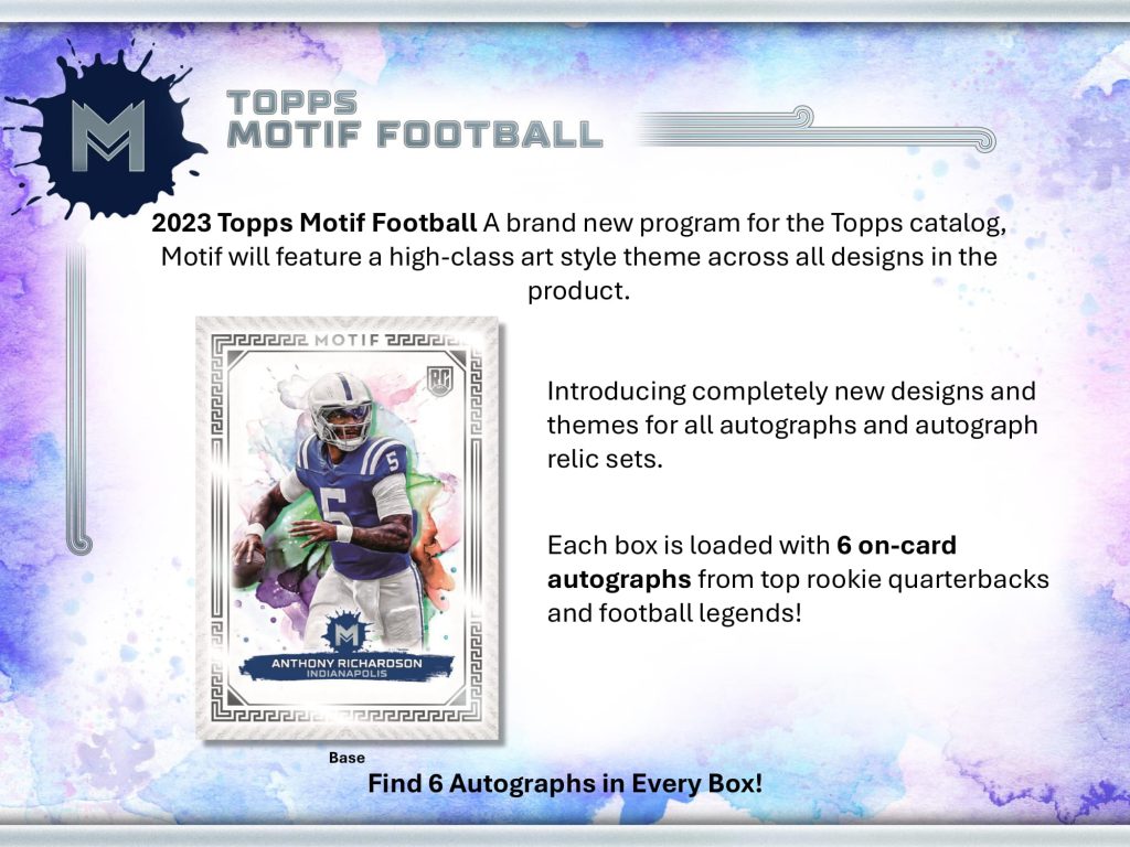 2023 TOPPS MOTIF FOOTBALL HOBBY