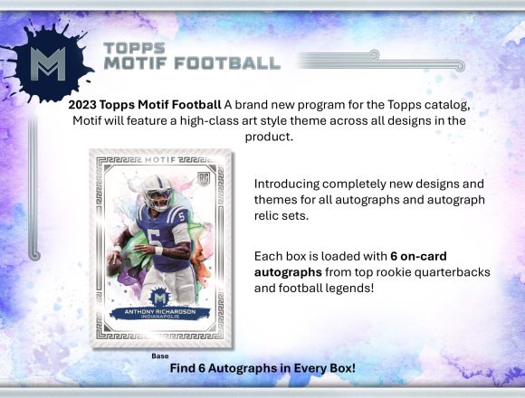 2023 TOPPS MOTIF FOOTBALL HOBBY