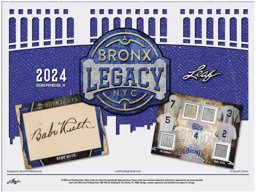 2024 LEAF A BRONX LEGACY BASEBALL SERIES 2 HOBBY