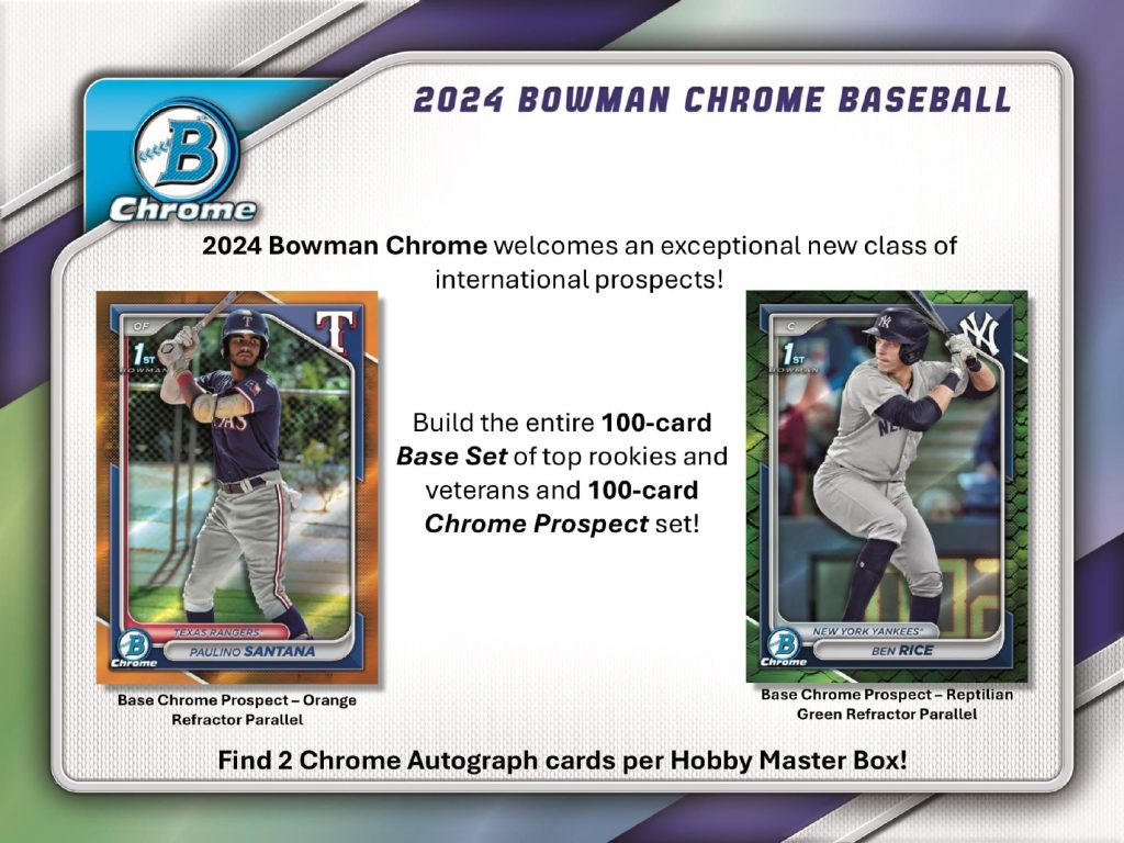 MLB 2024 TOPPS BOWMAN CHROME BASEBALL HOBBY