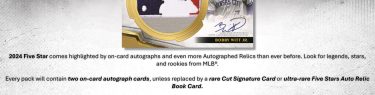 MLB 2024 TOPPS FIVE STAR BASEBALL HOBBY