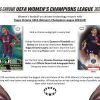 2023-24 TOPPS CHROME UEFA WOMEN’S CHAMPIONS LEAGUE HOBBY