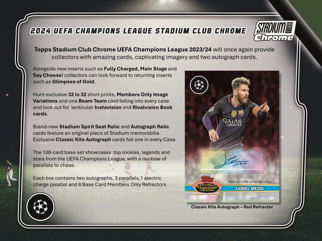 2023/24 TOPPS STADIUM CLUB CHROME UEFA CLUB COMPETITIONS HTA BREAKER DELIGHT