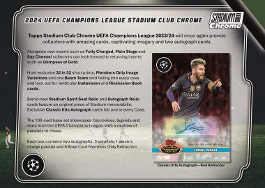 2023/24 TOPPS STADIUM CLUB CHROME UEFA CLUB COMPETITIONS HTA BREAKER DELIGHT