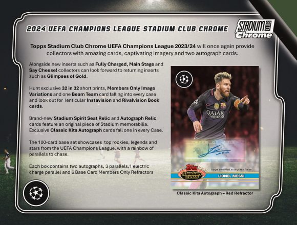 2023/24 TOPPS STADIUM CLUB CHROME UEFA CLUB COMPETITIONS HTA BREAKER DELIGHT