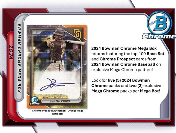 2024 TOPPS BOWMAN CHROME MEGA BOX BASEBALL