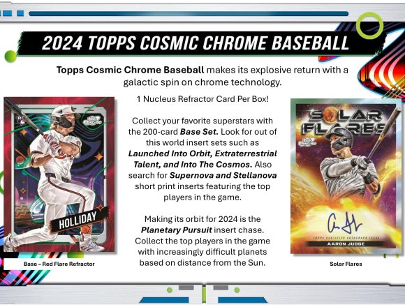 2024 TOPPS COSMIC CHROME BASEBALL HOBBY