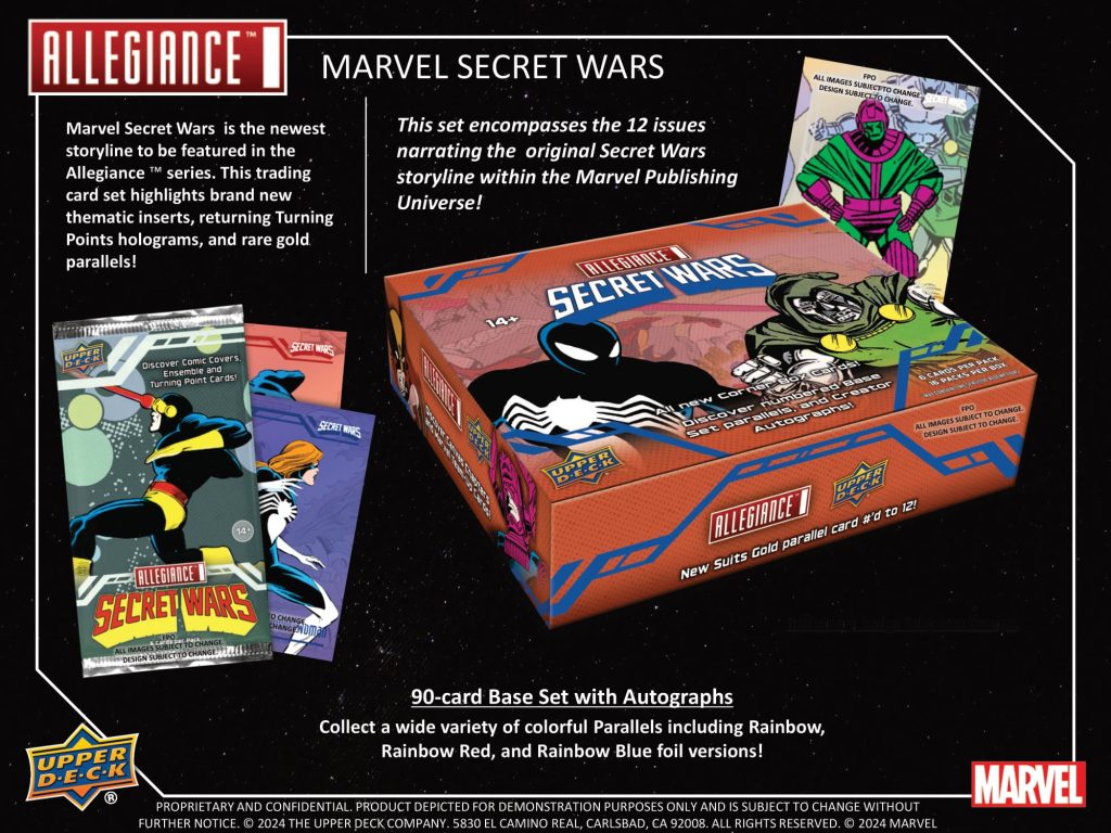 UPPER DECK MARVEL ALLEGIANCE SECRET WARS 1984 TRADING CARDS