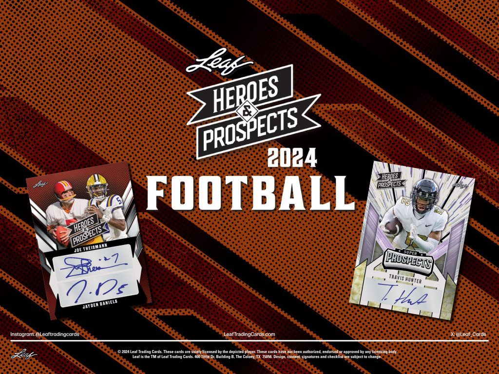 2024 LEAF HEROES & PROSPECTS FOOTBALL HOBBY