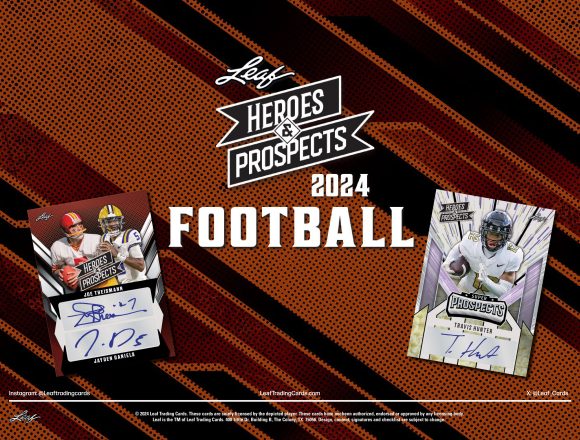 2024 LEAF HEROES & PROSPECTS FOOTBALL JUMBO