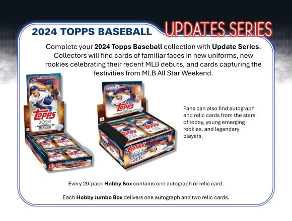 MLB 2024 TOPPS UPDATE SERIES JUMBO