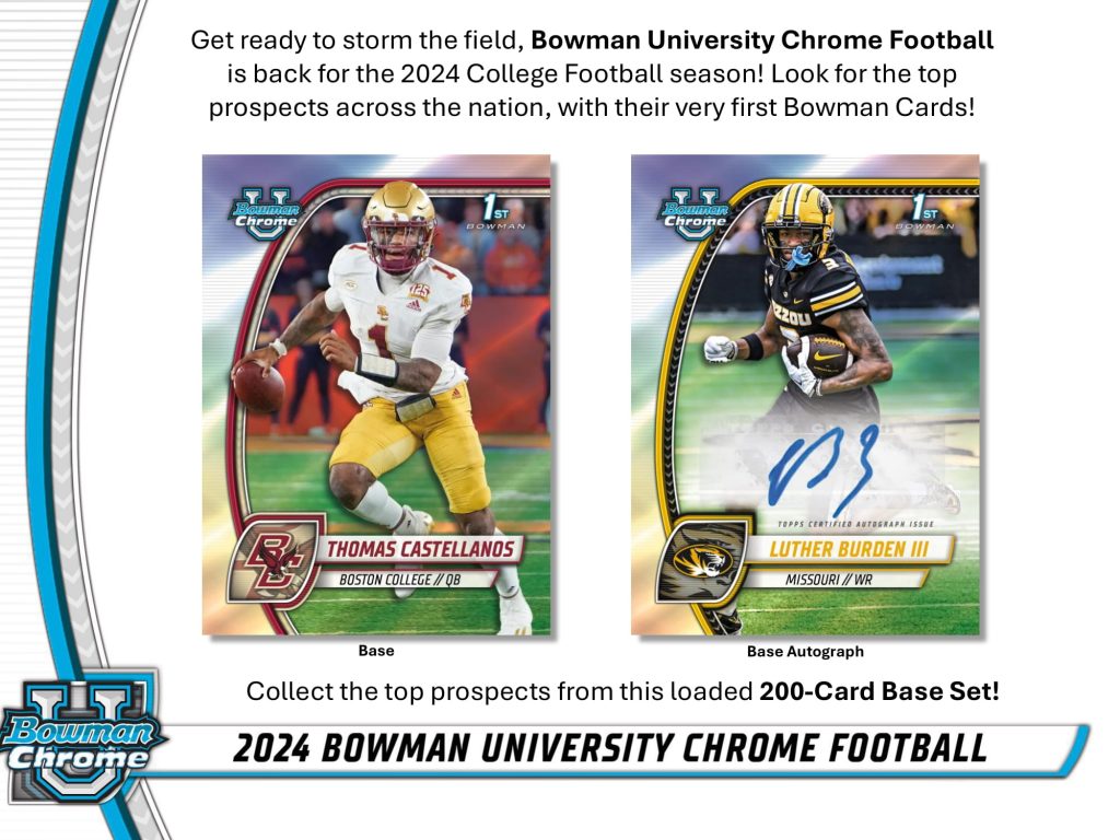 2024 TOPPS BOWMAN UNIVERSITY CHROME FOOTBALL BREAKER DELIGHT