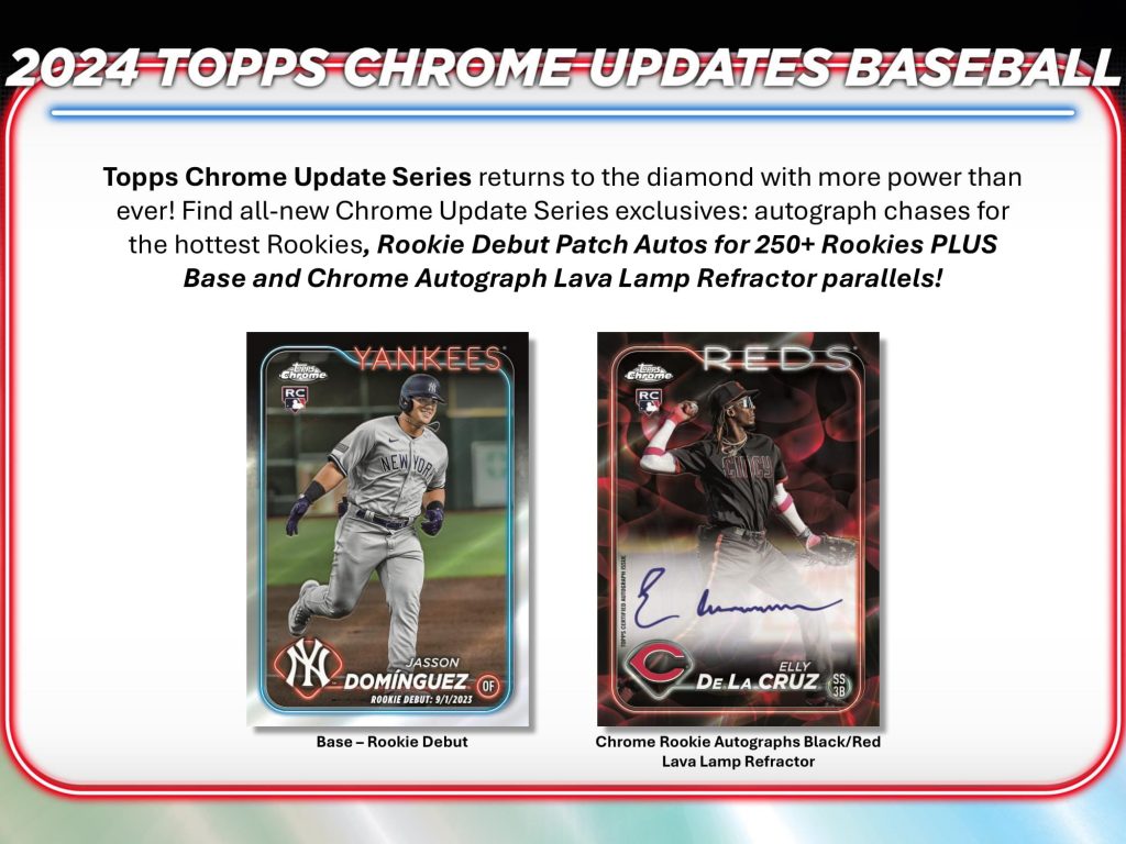 2024 TOPPS CHROME UPDATES BASEBALL MEGA BOX