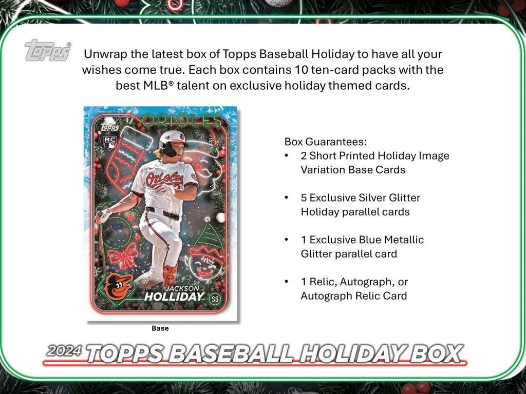 MLB 2024 TOPPS BASEBALL HOLIDAY MEGA BOX