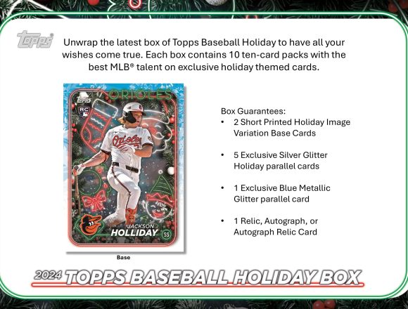 MLB 2024 TOPPS BASEBALL HOLIDAY MEGA BOX