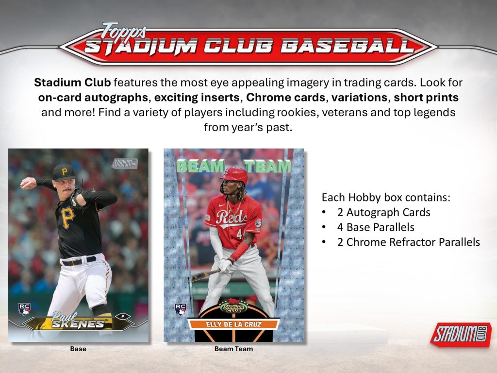 MLB 2024 TOPPS STADIUM CLUB BASEBALL HOBBY