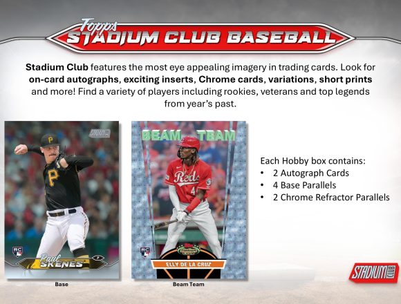 MLB 2024 TOPPS STADIUM CLUB BASEBALL HOBBY