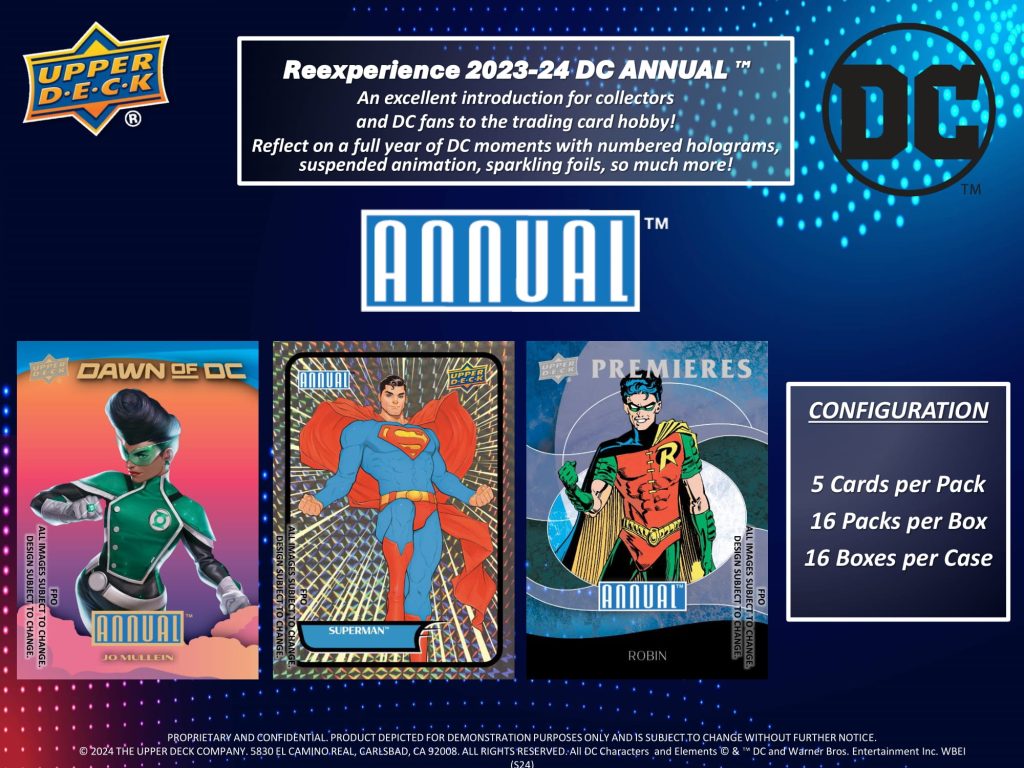 2023-24 UPPER DECK DC ANNUAL TRADING CARDS HOBBY