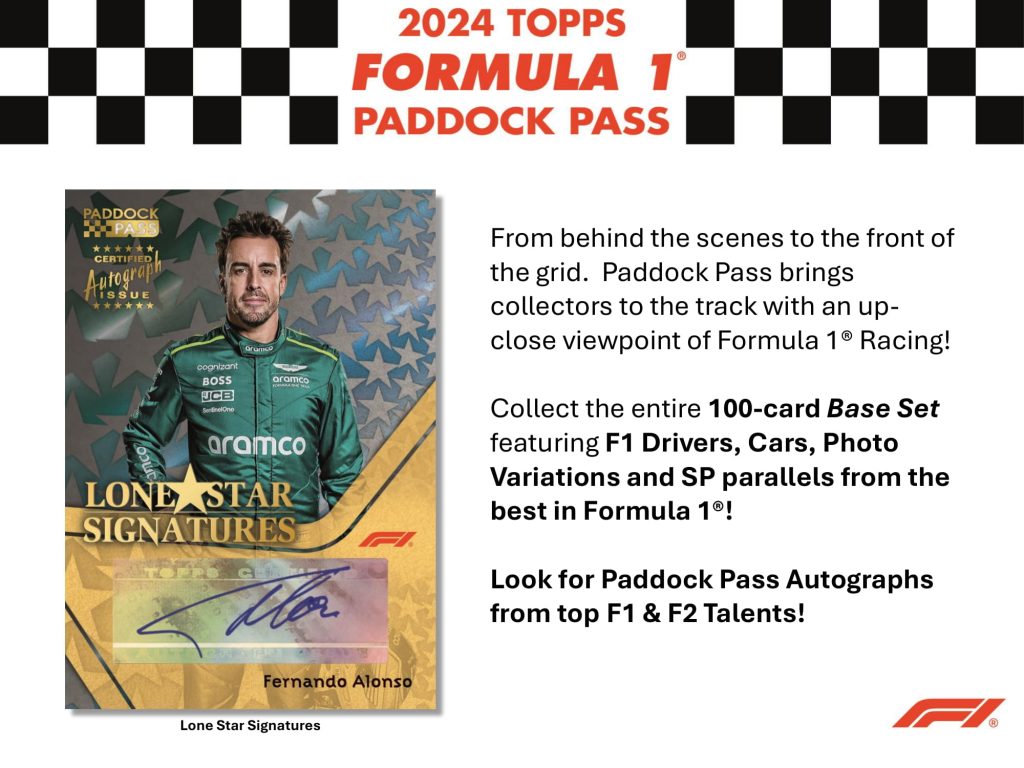 2024 TOPPS PADDOCK PASS FORMULA 1 HOBBY