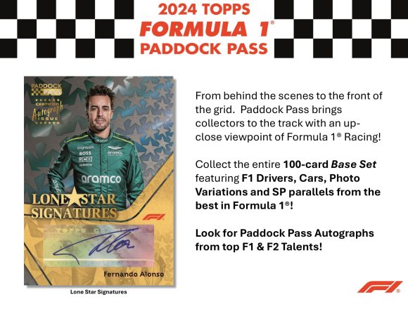 2024 TOPPS PADDOCK PASS FORMULA 1 HOBBY