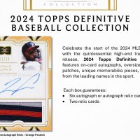 MLB 2024 TOPPS DEFINITIVE COLLECTION BASEBALL