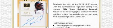 MLB 2024 TOPPS DEFINITIVE COLLECTION BASEBALL