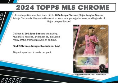 2024 TOPPS MLS CHROME HOBBY