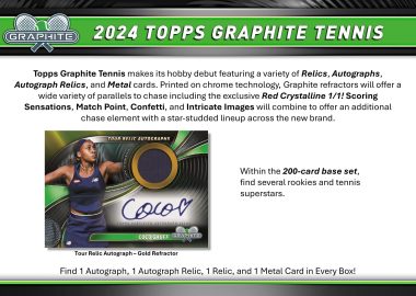 2024 TOPPS GRAPHITE TENNIS HOBBY