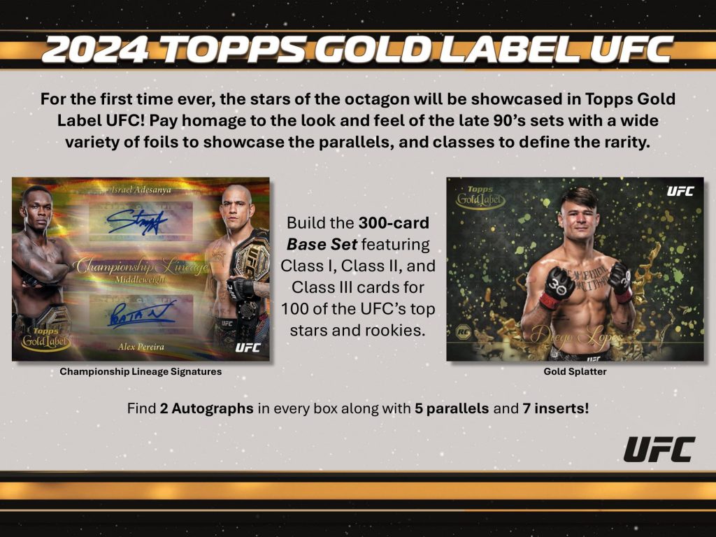 2024 TOPPS UFC GOLD LABEL HOBBY