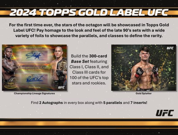 2024 TOPPS UFC GOLD LABEL HOBBY