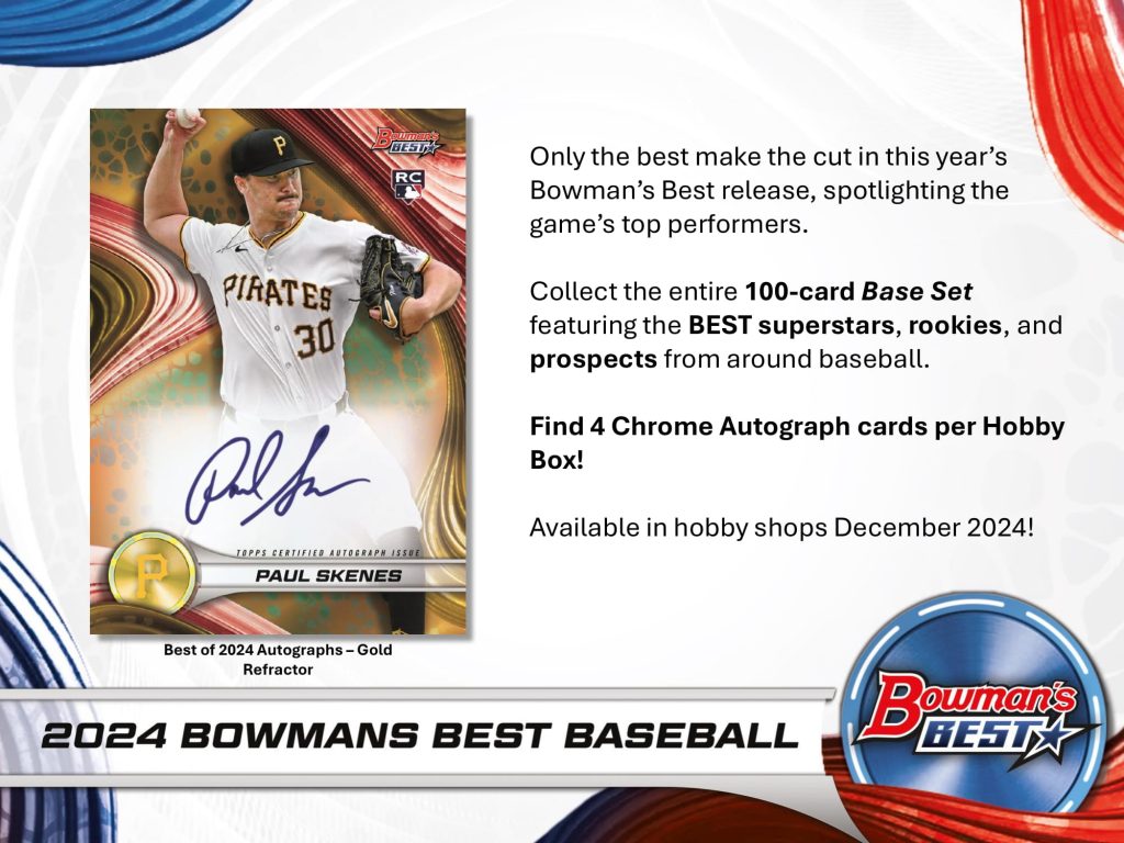 MLB 2024 TOPPS BOWMAN'S BEST BASEBALL HOBBY