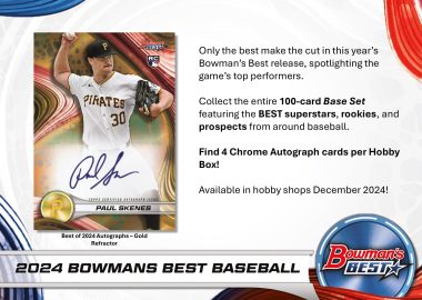 MLB 2024 TOPPS BOWMAN'S BEST BASEBALL HOBBY