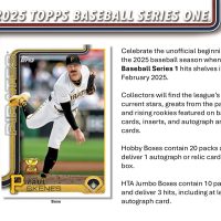 MLB 2025 TOPPS SERIES 1 BASEBALL JUMBO