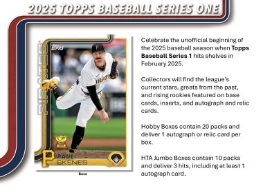 MLB 2025 TOPPS SERIES 1 BASEBALL MEGA BOX