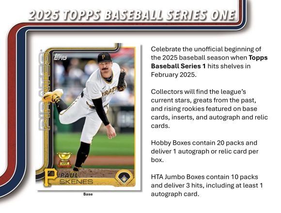 MLB 2025 TOPPS SERIES 1 BASEBALL MEGA BOX