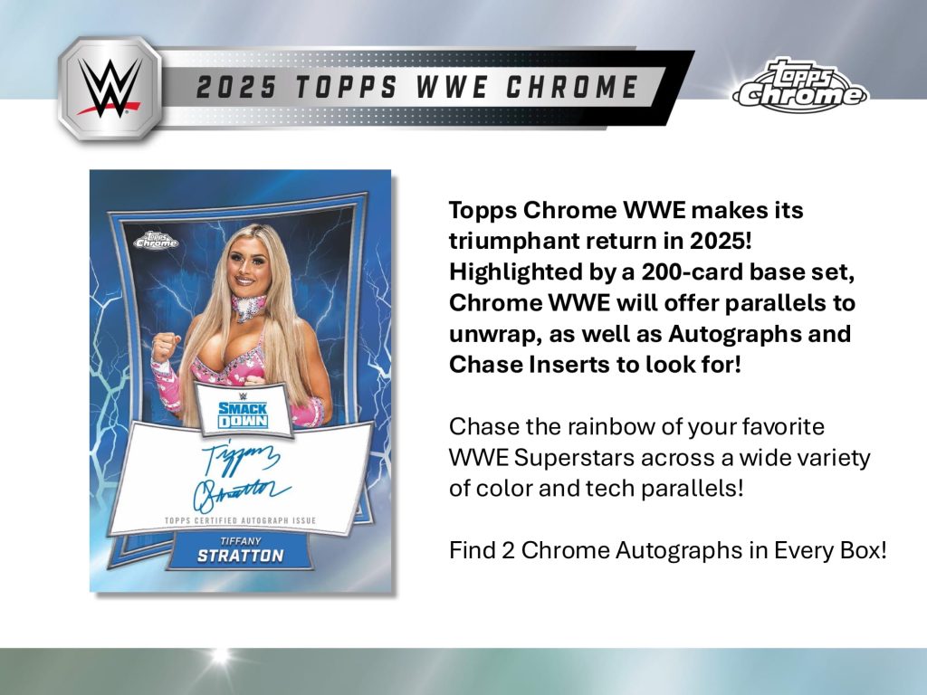 2025 TOPPS CHROME WWE MEGA BOX