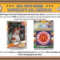 2024 TOPPS CHROME McDonald's ALL AMERICAN BASKETBALL MEGA MONSTER BOX