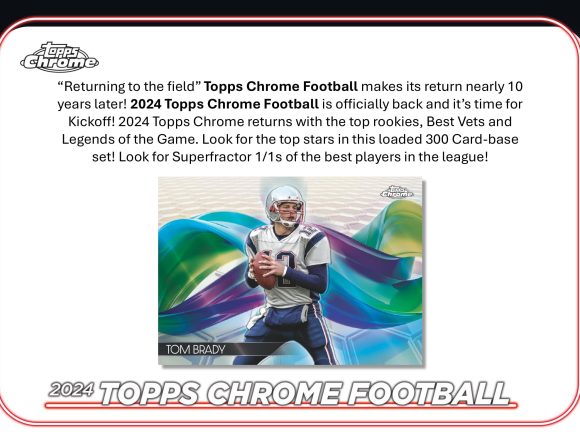 2024 TOPPS CHROME FOOTBALL MEGA BOX