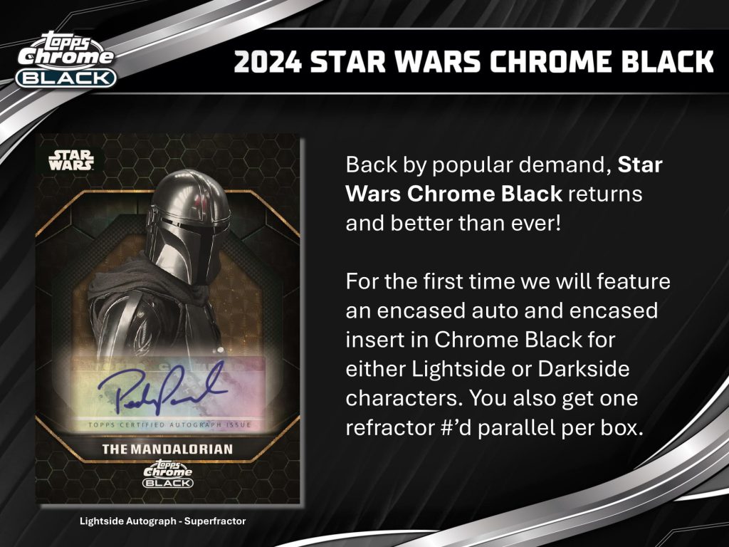 2024 TOPPS STAR WARS CHROME BLACK HOBBY